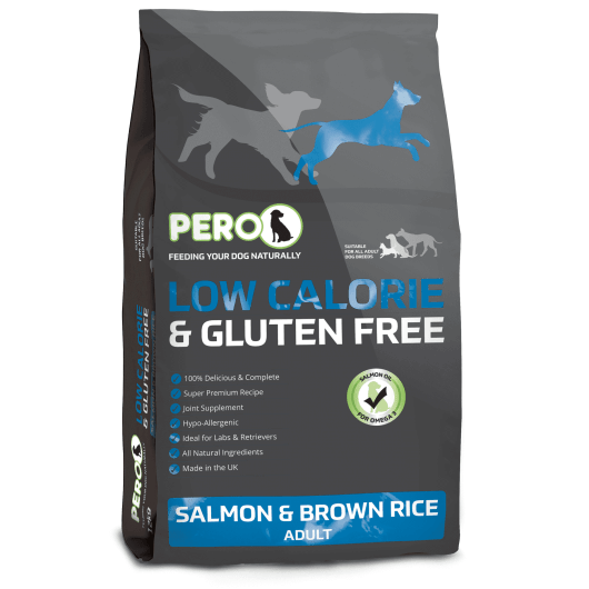 Pero Low Calorie Salmon & Brown Rice 12kg | Luxury Home Accessories | Heulog Glow