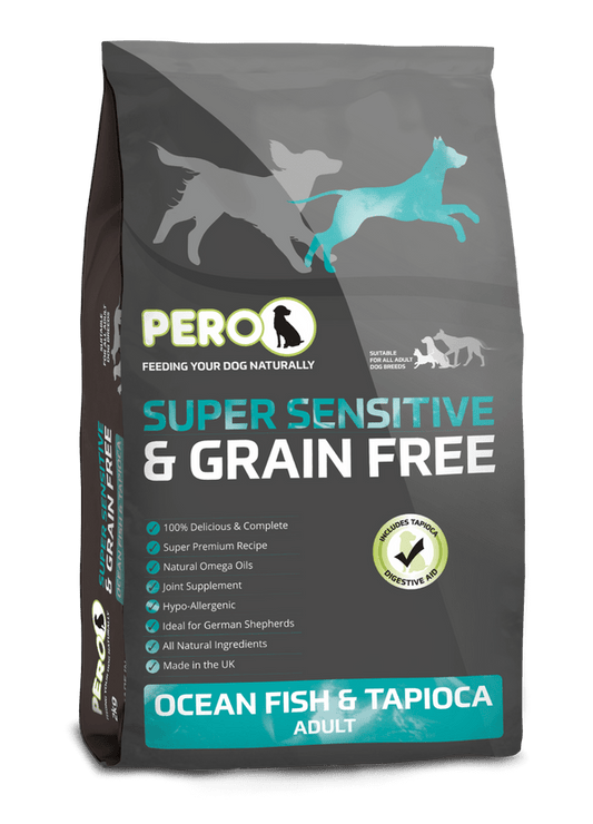 Pero Supersensitive Ocean Fish & Tapioca 2kg | Luxury Home Accessories | Heulog Glow