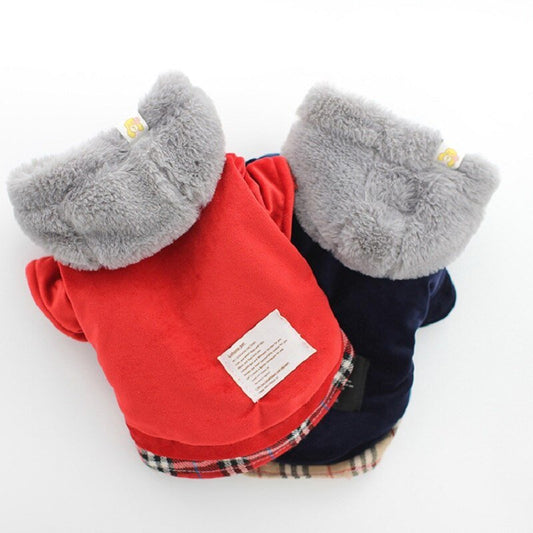 Pet bichon clothes velvet cotton coat | Luxury Home Accessories | Heulog Glow