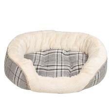 Pet Brands Tweedy Oval Bed Small/medium | Luxury Home Accessories | Heulog Glow