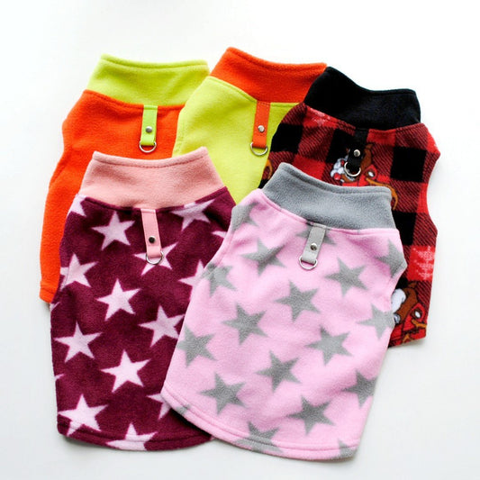 Pet Clothes Dog Autumn And Winter Polar Fleece Traction Buckle Strong | Luxury Home Accessories | Heulog Glow