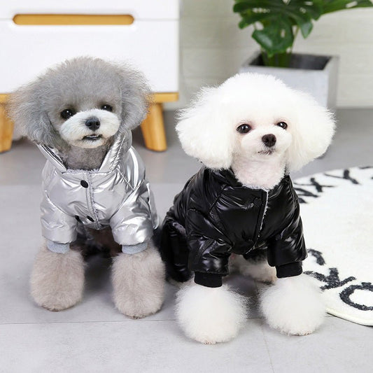 Pet Dog Clothes Small Winter Thickened Embossed Four Legs | Luxury Home Accessories | Heulog Glow