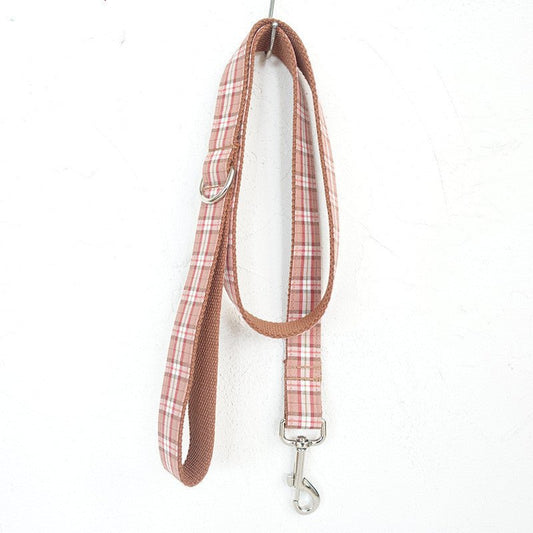 Pet leash, comfortable personality plaid dog chain | Luxury Home Accessories | Heulog Glow