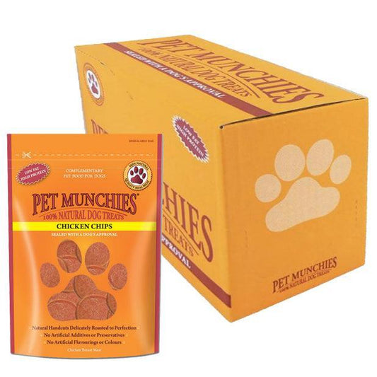 Pet Munchies Dog Treats Ckn Chips 8x100g | Luxury Home Accessories | Heulog Glow
