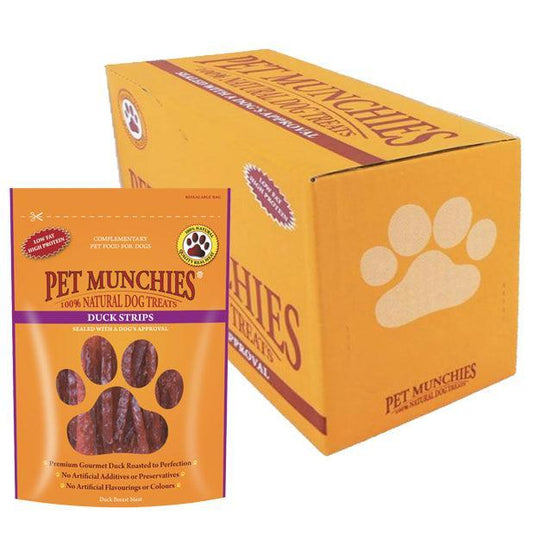Pet Munchies Duck Strips 8x90g | Luxury Home Accessories | Heulog Glow