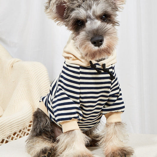 Pet Striped Sweater Dog Fashion Hooded Clothes | Luxury Home Accessories | Heulog Glow