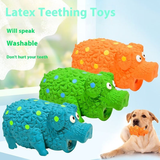 Pet Toy Latex Sounding Toy Curly Pig Bite-resistant Molar Dog Toy | Luxury Home Accessories | Heulog Glow