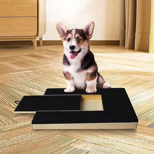 Pet Wooden Nail Scraper Board - Solid Wood Dog Nail File Grooming Tool For Natural Nail Trimming And Maintenance Toy Built-in Treat Box Dog Sandpaper Board Scratcher Pet Products | Luxury Home Accessories | Heulog Glow