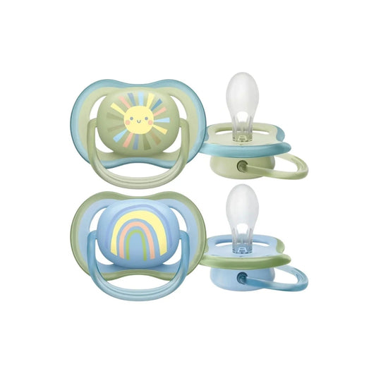 Philips Avent Ultra Air Soother 0-6 months Pack of 2 | Luxury Home Accessories | Heulog Glow