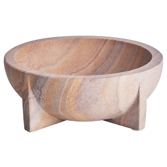 Pietra Rainbow Sandstone Pedestal Bowl | Luxury Home Accessories | Heulog Glow