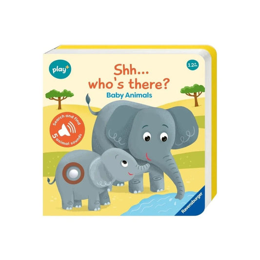 Play+ Shh... Who's there? Baby Animals Book with Sounds | Luxury Home Accessories | Heulog Glow