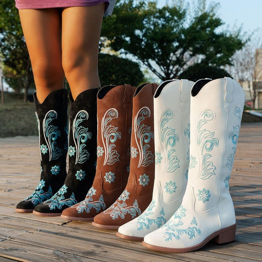 Plus Size High Cylinder Below The Knee Boots | Luxury Home Accessories | Heulog Glow