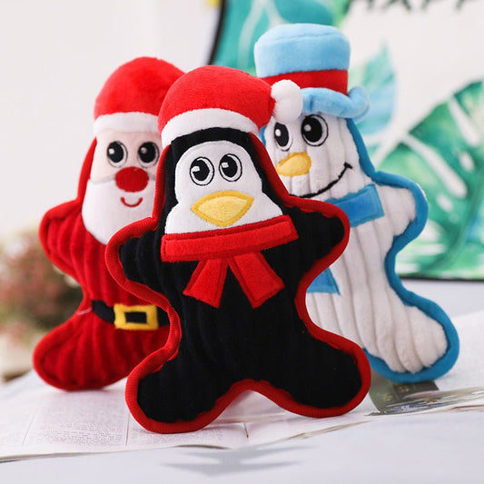 Plush Doll Christmas Bite Resistant Dog Pet Toy | Luxury Home Accessories | Heulog Glow