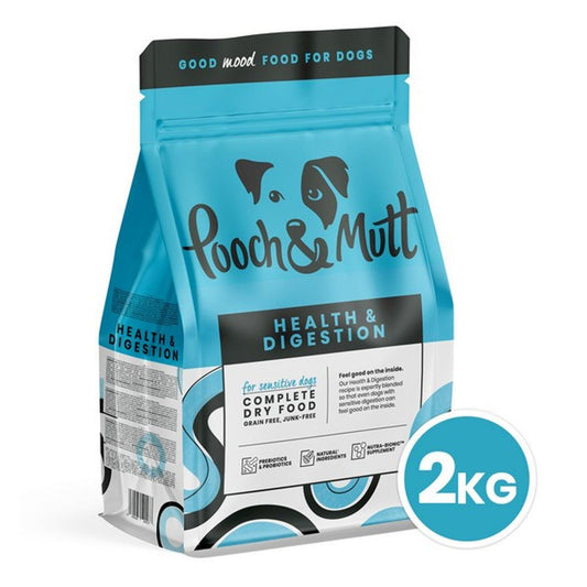 Pooch and Mutt Health & Digestion Premium Dog Food 2kg | Luxury Home Accessories | Heulog Glow