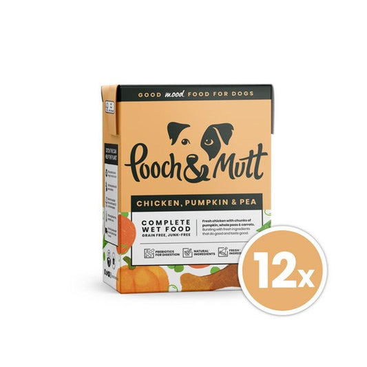 Pooch & Mutt Chicken Pumpkin 375g 12 Tetra Pack | Luxury Home Accessories | Heulog Glow