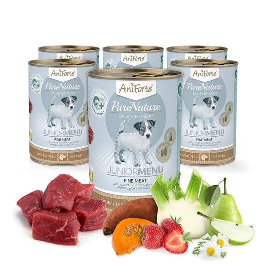PureNature Fine Meat - Junior Menu for Puppies - 6 x 400g | Luxury Home Accessories | Heulog Glow