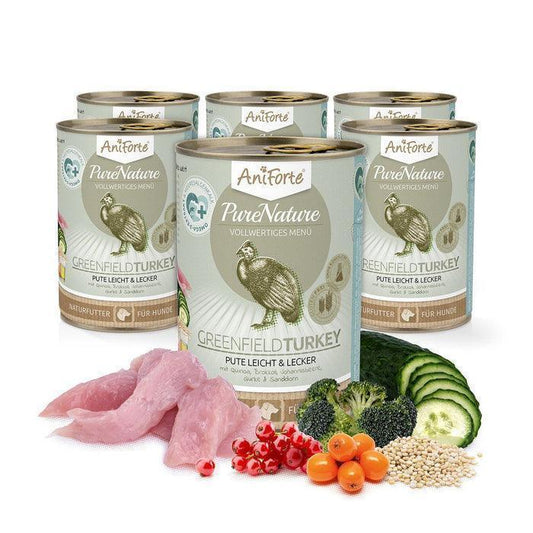 PureNature GreenField Turkey - Wet Food for Dogs - 6 x 800g | Luxury Home Accessories | Heulog Glow