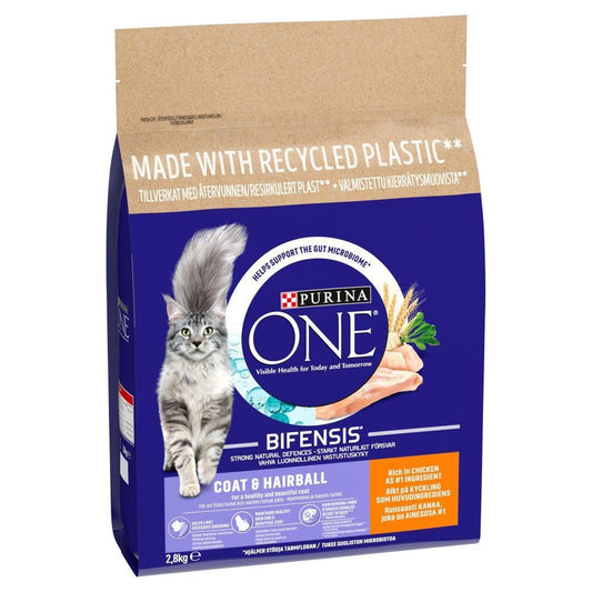 Purina One Adult Cat Coat&Hairball Chk | Luxury Home Accessories | Heulog Glow