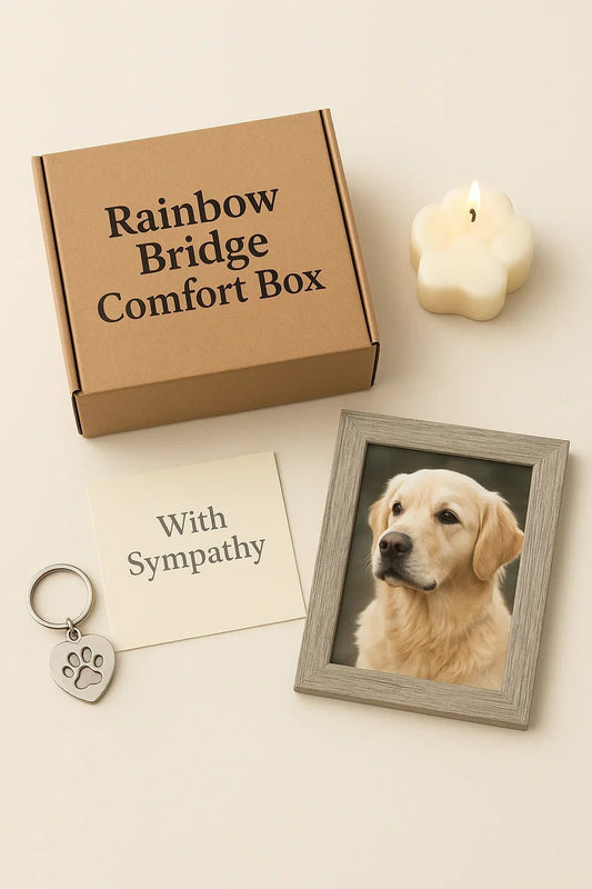 Rainbow Bridge Comfort Box - (With Sympathy Pet Loss) | Luxury Home Accessories | Heulog Glow