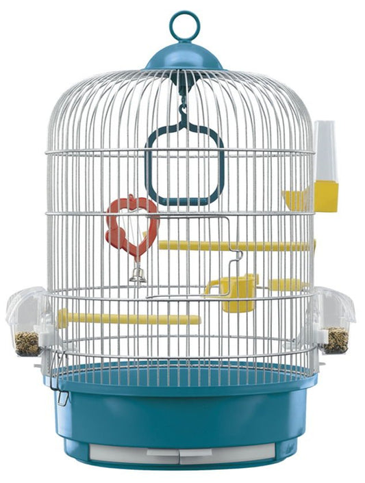 Regina Round Bird Cage White 32.5x49cm | Luxury Home Accessories | Heulog Glow