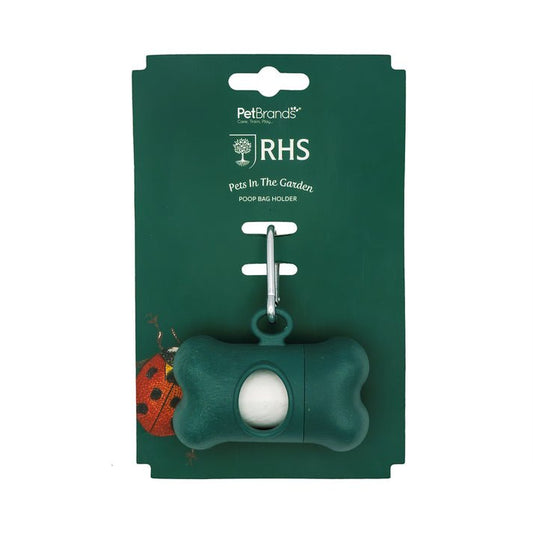RHS Pets in the Garden Poop Bag Holder with 1 roll bags | Luxury Home Accessories | Heulog Glow