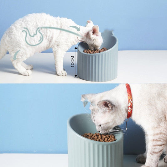 Roman cat bowl ceramic | Luxury Home Accessories | Heulog Glow