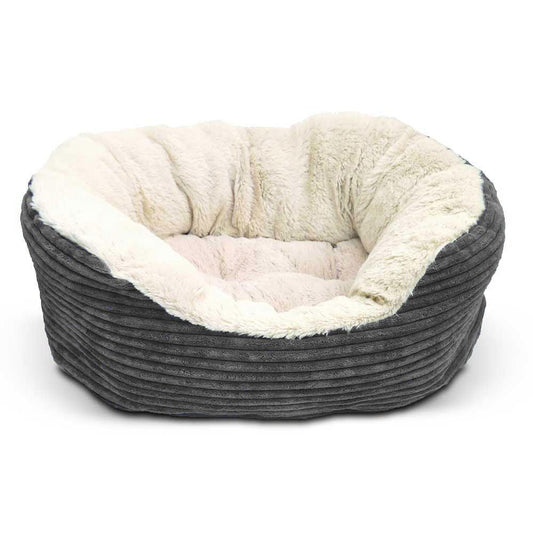 Rosewood 40 Winks Grey Cord Jumbo Bed | Luxury Home Accessories | Heulog Glow