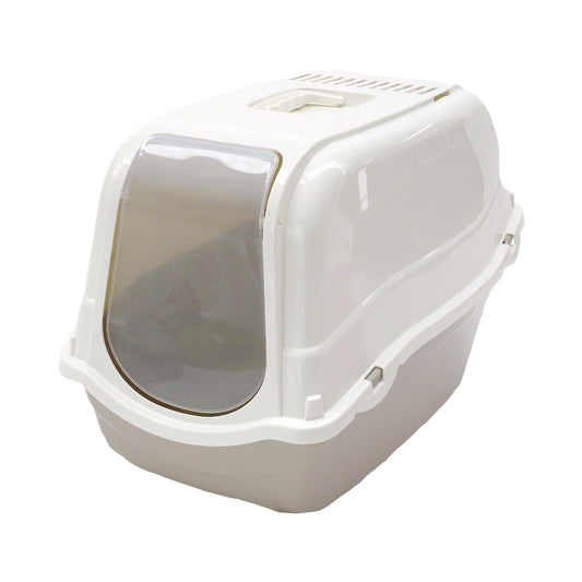 Rosewood Romeo Hood Cat Litter Box Mocha | Luxury Home Accessories | Heulog Glow
