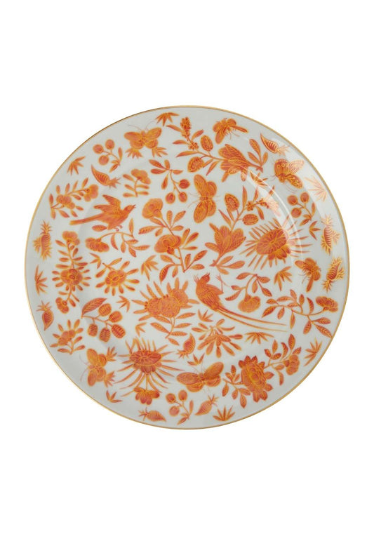 Sacred Bird and Butterfly Mottahedeh Archival Revival Dinner Plates - Set of 4