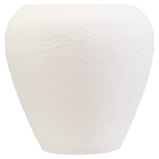 Sanai Cotton Mache Large White Planter | Luxury Home Accessories | Heulog Glow