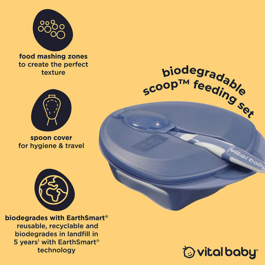 Vital Baby Scoop Travel Feeding Set - Natural Grape