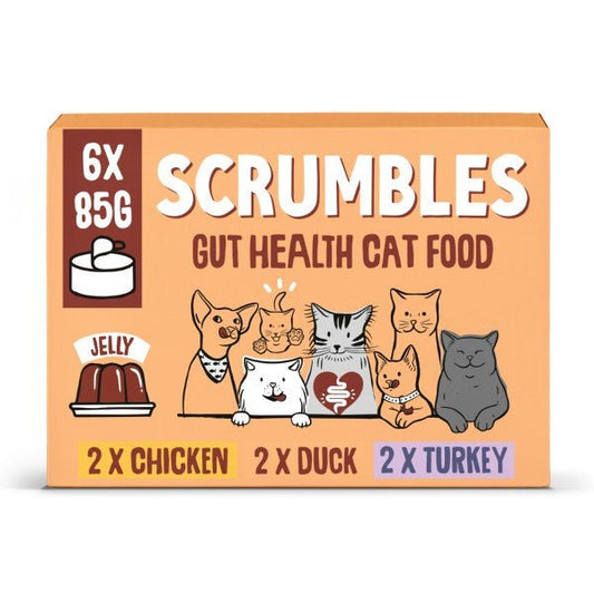 Scrumbles Wet Cat Jelly Meat Selection 6 x 85g | Luxury Home Accessories | Heulog Glow