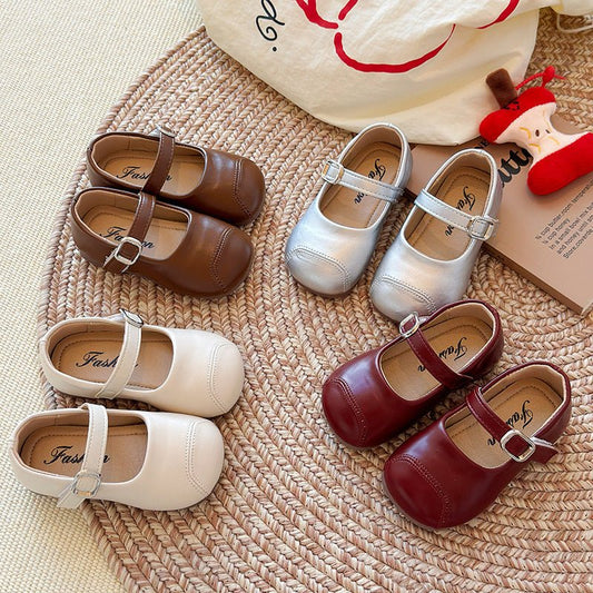 Simple And Versatile Leather Shoes For Little Girls | Luxury Home Accessories | Heulog Glow