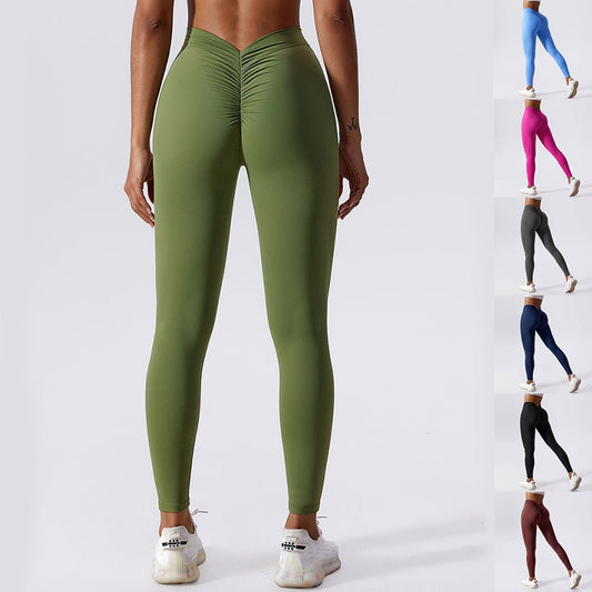 Slim Yoga Fitness Pants Breathable Quick-drying Leggings Peach Hip Lifting Trousers For Women Clothing | Luxury Home Accessories | Heulog Glow