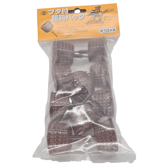 Slow Release Bonsai Fertiliser Baskets, Spiked | Large | Pack of 6 | Luxury Home Accessories | Heulog Glow