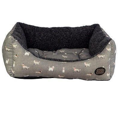 Snug & Cosy Townsend Grey Dog Bed | Luxury Home Accessories | Heulog Glow
