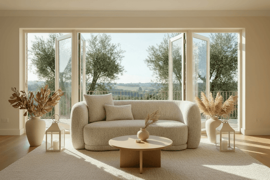 Sorelle Two Seater Sofa With Cushions | Luxury Home Accessories | Heulog Glow