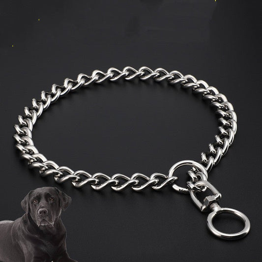 Stainless Steel Dog German Shepherd Rottweiler Golden Retriever Large Control Chain Neck Sleeve | Luxury Home Accessories | Heulog Glow