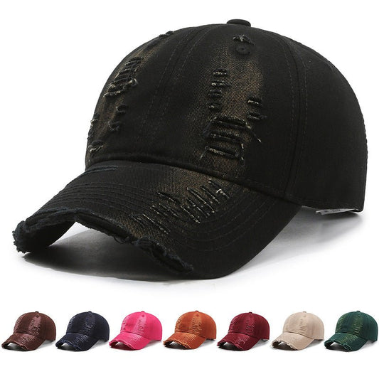 Street Hole Vintage Baseball Cap Men Do The Old Cowboy Washed | Luxury Home Accessories | Heulog Glow