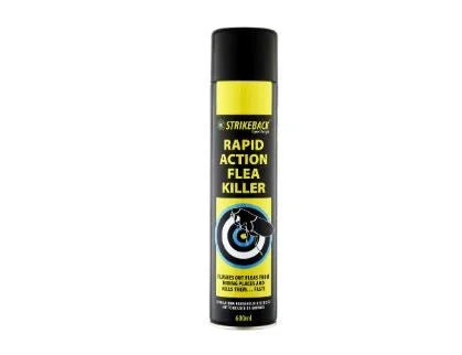 Strikeback Rapid Action Flea Killer Aerosol 600ml | Luxury Home Accessories | Heulog Glow