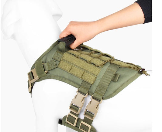 Tactical Chest And Back Oxford Large Dog Vest | Luxury Home Accessories | Heulog Glow