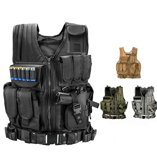 Tactical Vest Military Combat Army Armor Vests Molle Airsoft Plate Carrier Swat Vest Outdoor Hunting Fishing CS Training Vest | Luxury Home Accessories | Heulog Glow