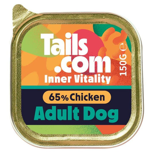 Tails.com Inner Vitality Adult Poultry & Game Alu Tray 150g | Luxury Home Accessories | Heulog Glow
