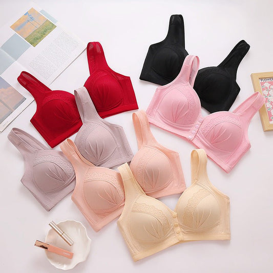 Thin Front Open Button Vest Style Bra | Luxury Home Accessories | Heulog Glow