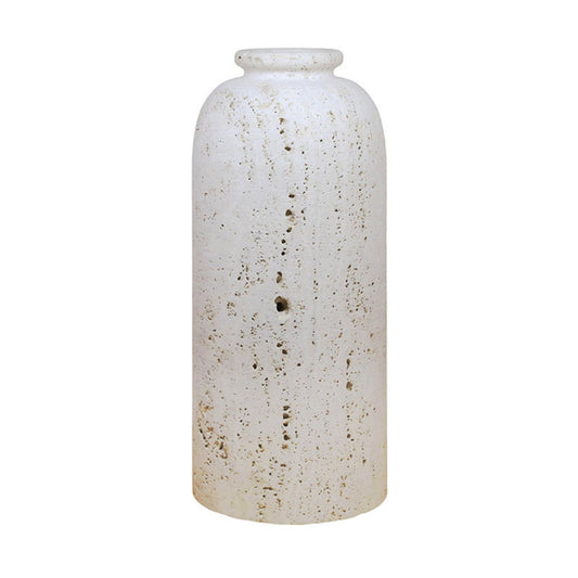 Tibor Travertine Tall Vase | Luxury Home Accessories | Heulog Glow