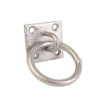 Tie Ring On Plate Galvanised x10 | Luxury Home Accessories | Heulog Glow