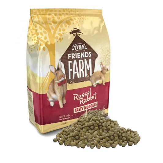 Tiny Friends Farm Russell Rabbit Nuggets 2kg | Luxury Home Accessories | Heulog Glow