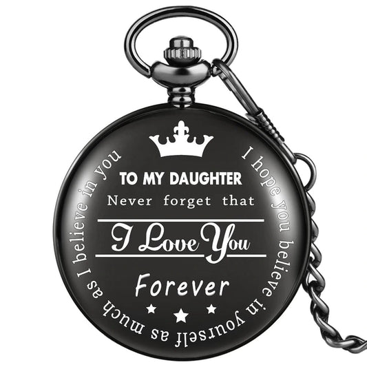 TO MY SON LOVE FOREVER Quartz Pocket Watch | Luxury Home Accessories | Heulog Glow