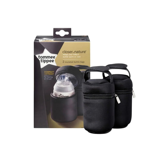 Tommee Tippee Closer to Nature Insulated Bottle Bags Pack of 2 | Luxury Home Accessories | Heulog Glow