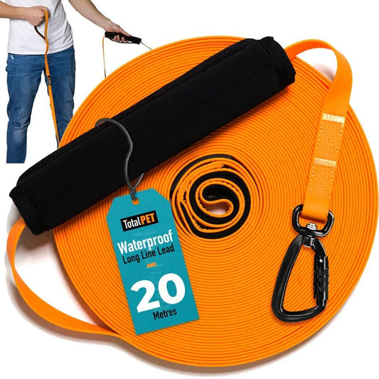 Total Pet Carabiner Waterproof Training Dog Lead 20m - RSP £29.99 | Luxury Home Accessories | Heulog Glow